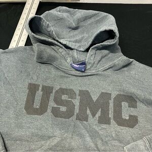 Gray USMC Hoodie vintage Champion L